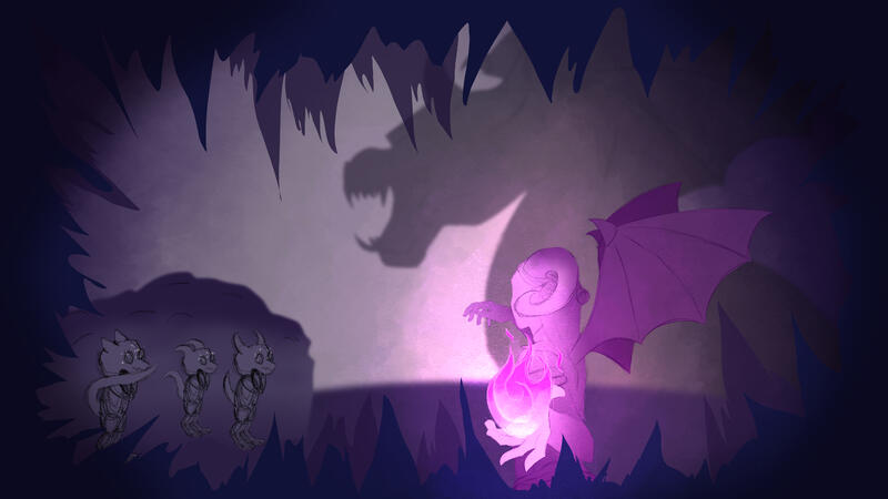 The mighty dragon -shadow puppet-