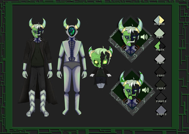 Jyego model character sheet